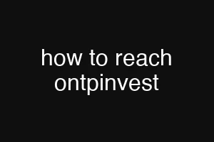 how to reach ontpinvest